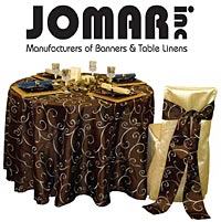 Jomar, Inc:Manufacturers of banners and table linens